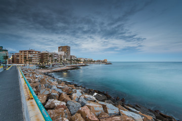 Cityscape of Torrevieja in Spain, popular tourist destination