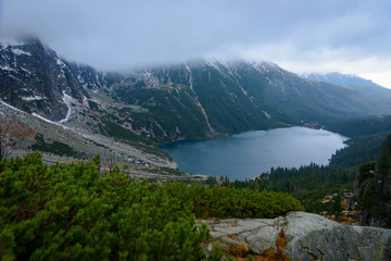 Morskie Oko - Lake close to border of Slovakia and Poland