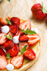 fresh strawberry tart