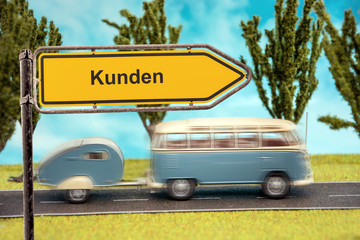 Schild 154 - Kunden