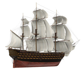 Sail Ship Isolated