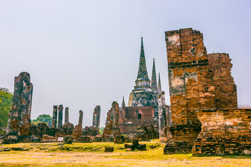 Obraz premium Old city of ayutthaya in thailand