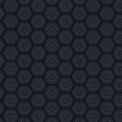 dark background with hexagonal patterns