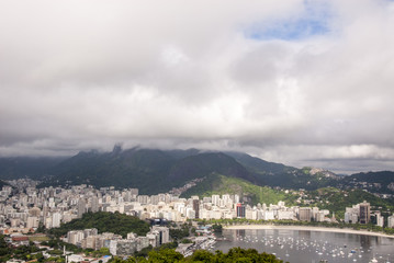 Fototapeta na wymiar View of the cove of Botafogo in Rio de Janeiro