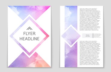 Fototapeta premium Abstract vector layout background set. For art template design, list, front page, mockup brochure theme style, banner, idea, cover, booklet, print, flyer, book, blank, card, ad, sign, sheet,, a4.