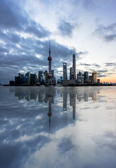 Naklejka premium Shanghai skyline in China.
