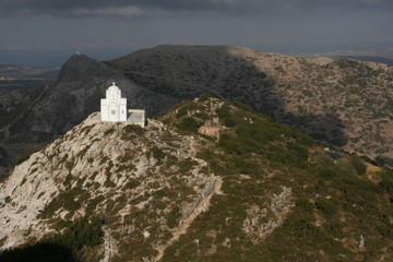 Fototapeta na wymiar Kirche bei Filoti auf Naxos