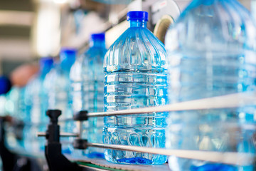 Bottle with pure water