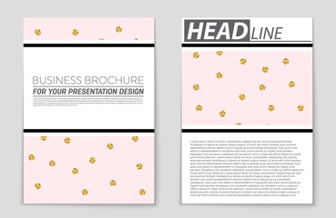 Fototapeta premium Abstract vector layout background set. For art template design, list, front page, mockup brochure theme style, banner, idea, cover, booklet, print, flyer, book, blank, card, ad, sign, sheet,, a4.