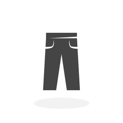 Pants Icon. Vector logo on white background