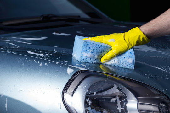 Foam car wash 1917486 Stock Photo at Vecteezy