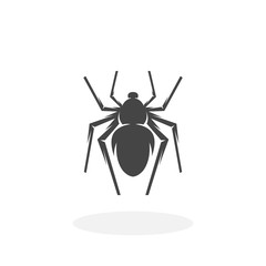 Spider Icon. Vector logo on white background