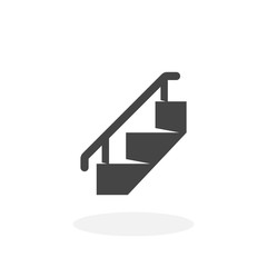 Staircase Icon. Vector logo on white background