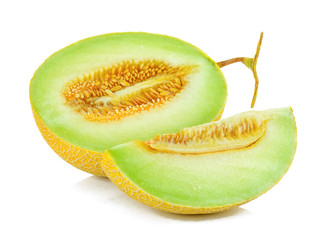 Melon isolated on the white background