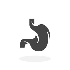 Stomach Icon. Vector logo on white background