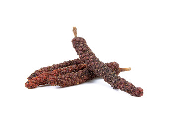 Long pepper isolated on the white background