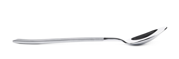 Metal teaspoon isolated