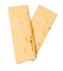 cheese on a white background