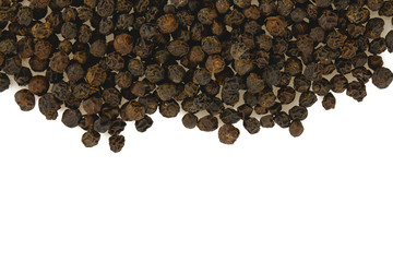 black pepper isolated on white