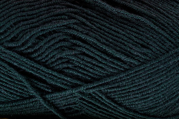 close up of knitting yarn