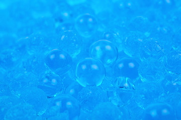 Surface coated with soil water beads