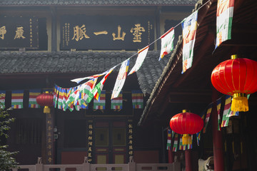 baoguo temple in mount emei,china