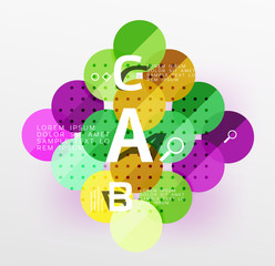 Vector circle banner