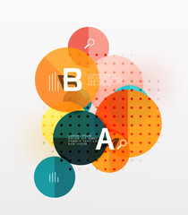 Vector circle banner