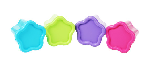 Colourful Plastic Containers