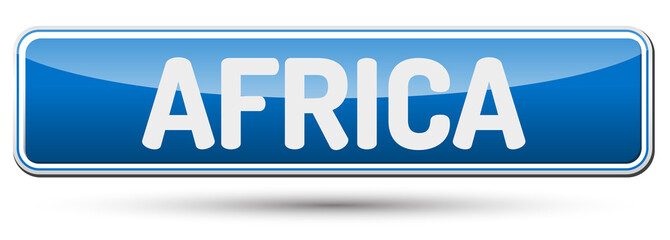 AFRICA - Abstract beautiful button with text.