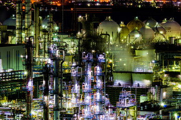 倉敷市の工場夜景