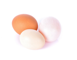 eggs on white background