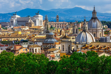 Naklejka na ściany i meble Skyline of Rome, Italy