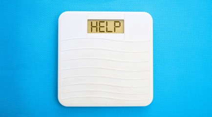 Bathroom scale, display help