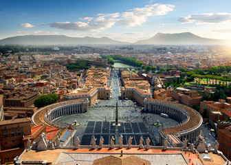 Plakat Aerial view on Vatican
