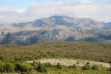 Fototapeta na wymiar View from Srd mountain, Croatia