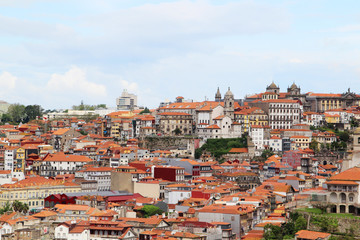 Fototapeta na wymiar A view of old town of Porto, Portugal 