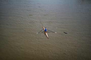 Rowing On River Thames