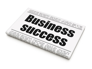 Business concept: newspaper headline Business Success