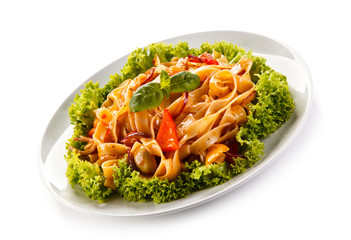 Pasta and vegetables 