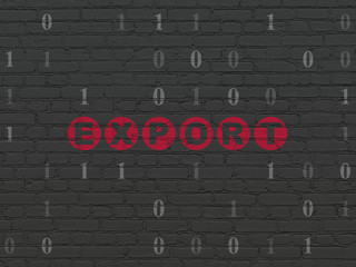 Obraz premium Business concept: Export on wall background