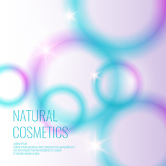 Natural cosmetics background.