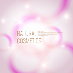 Natural cosmetics background.