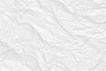 White paper crumpled for background and textured