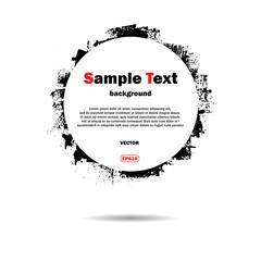 Grunge frame with text