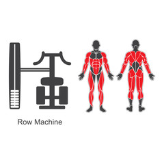 Gym row machine
