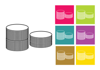 Money icon. Vector image.