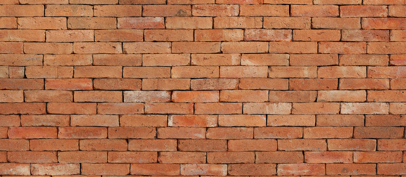 Brick wall background..Blank vintage surface texture..Design pattern of loft grunge surface.