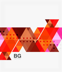 Vector abstract colorful triangle repetition