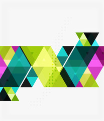 Vector abstract colorful triangle repetition